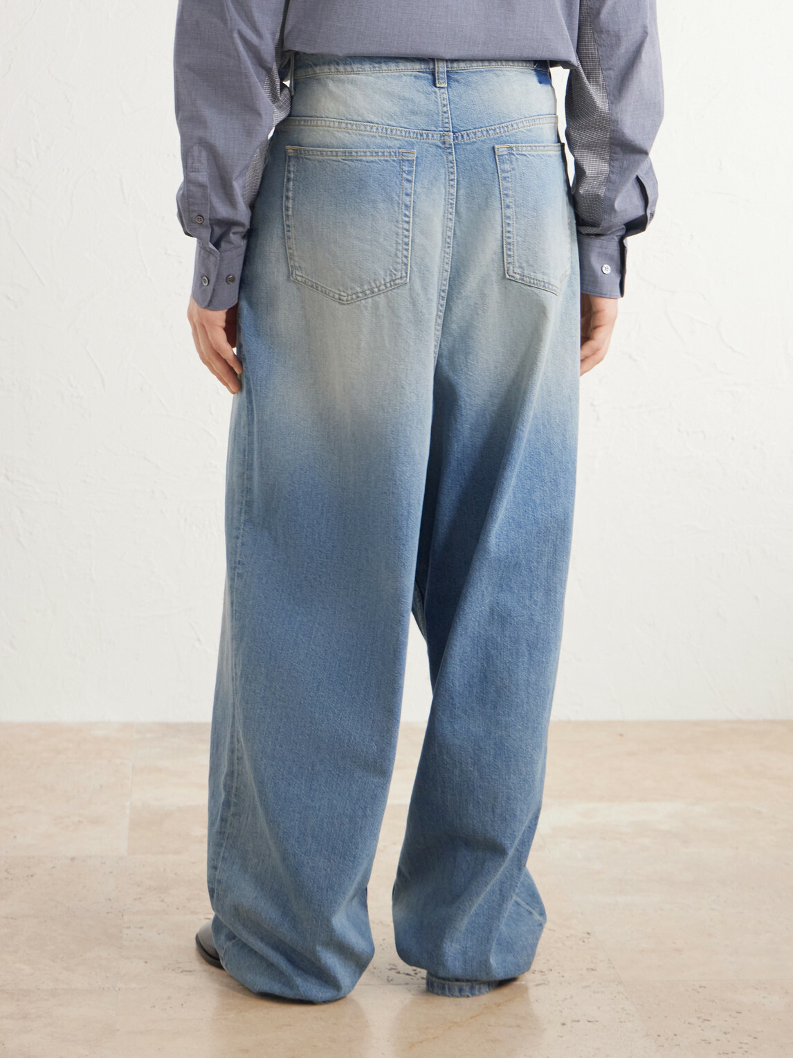 Maison Margiela - Wrap Wide-Leg Jeans - Blue