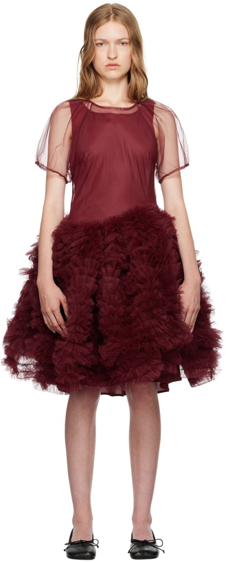 Photo: Molly Goddard Burgundy Kayako Minidress