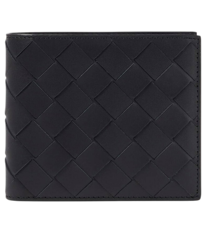 Photo: Bottega Veneta Intrecciato leather bifold wallet