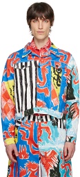 Charles Jeffrey LOVERBOY Multicolor Art Denim Jacket