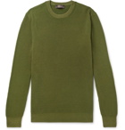 Loro Piana - Garment-Dyed Ribbed Cashmere Sweater - Men - Green