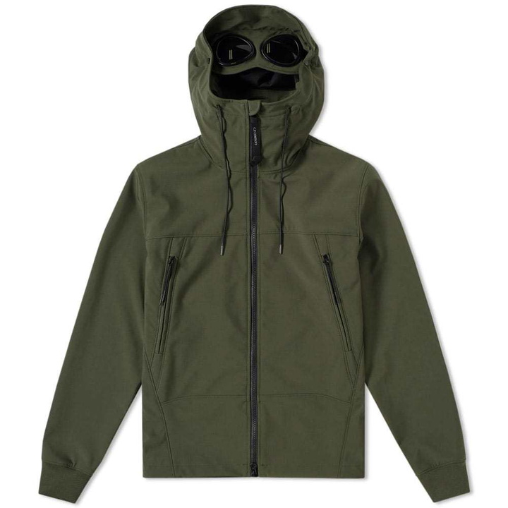 Photo: C.P. Company Shell Goggle Jacket Green