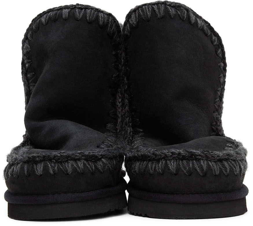 Mou Black Suede Ankle 18 Boots