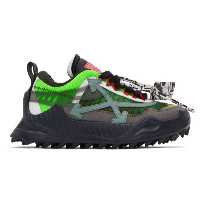 Photo: Off-White Green ODSY-1000 Sneakers