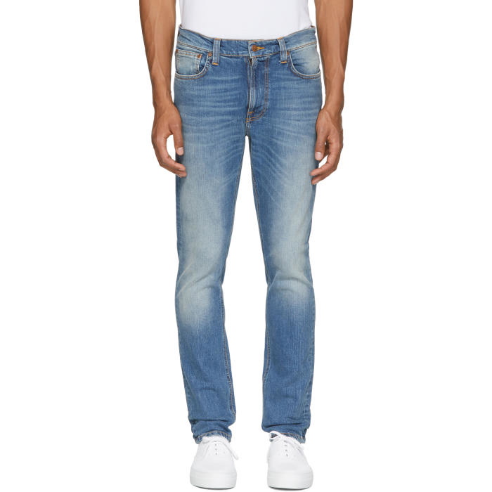 Photo: Nudie Jeans Blue Lean Dean Jeans 