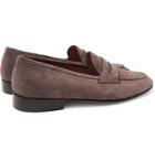Ralph Lauren Purple Label - Chessing Suede Penny Loafers - Brown
