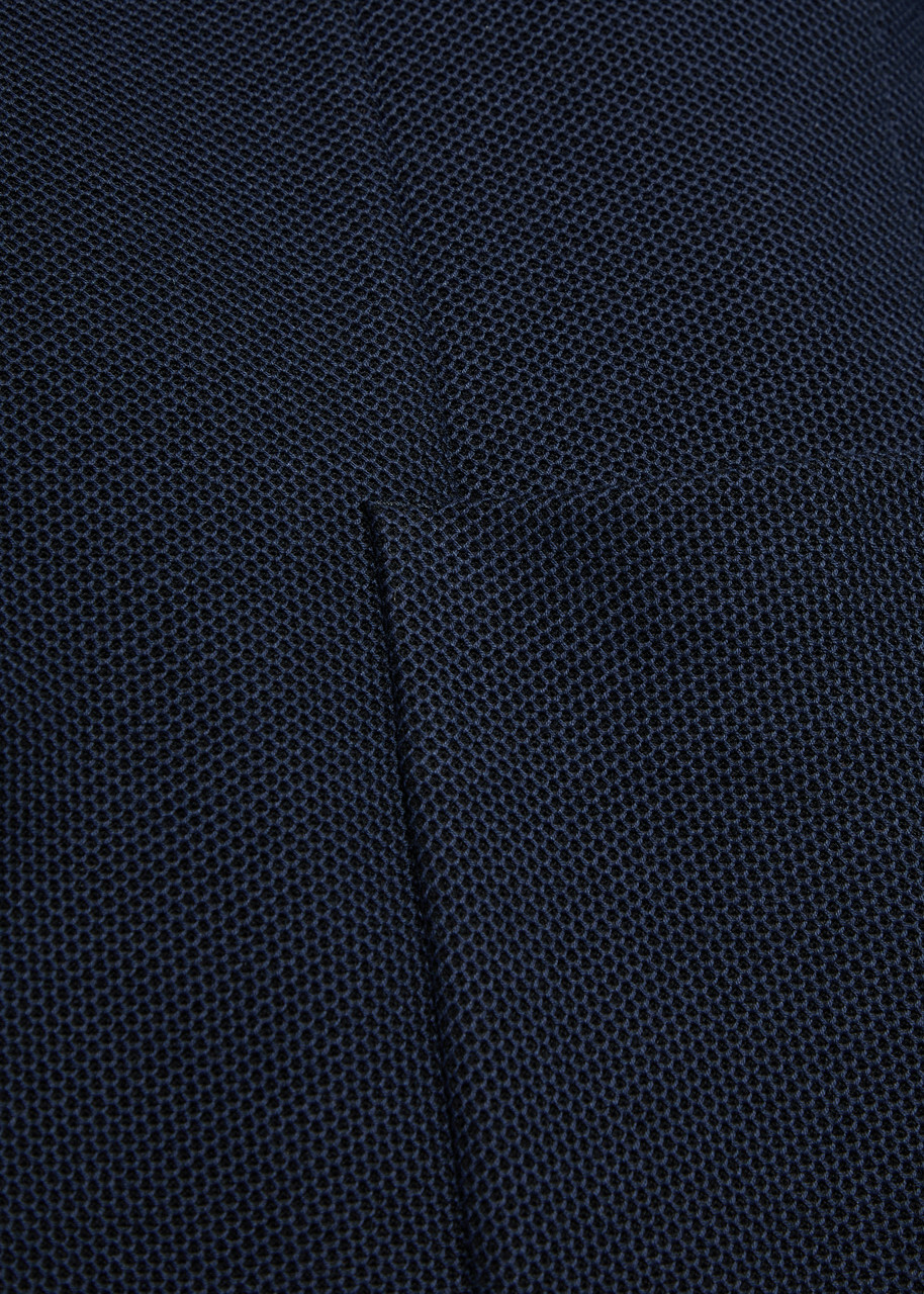 Slowear Textured Cotton Blazer Navy