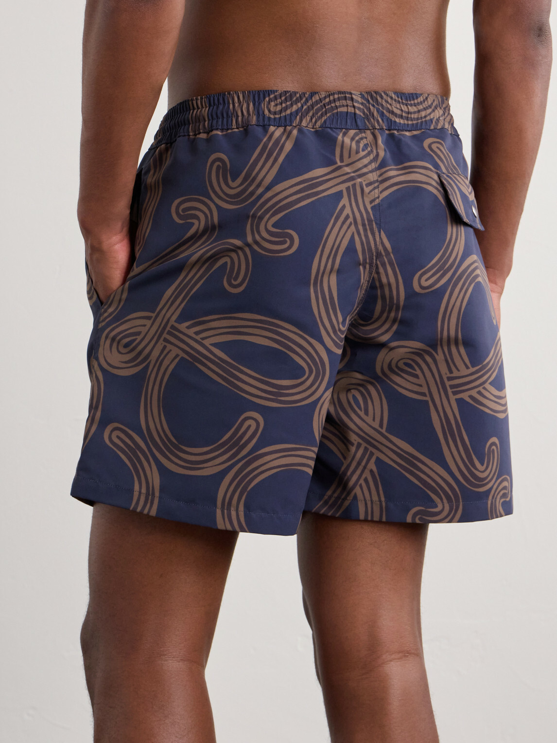 LOEWE - Paula's Ibiza Straight-Leg Mid-Length Printed Swim Shorts - Blue
