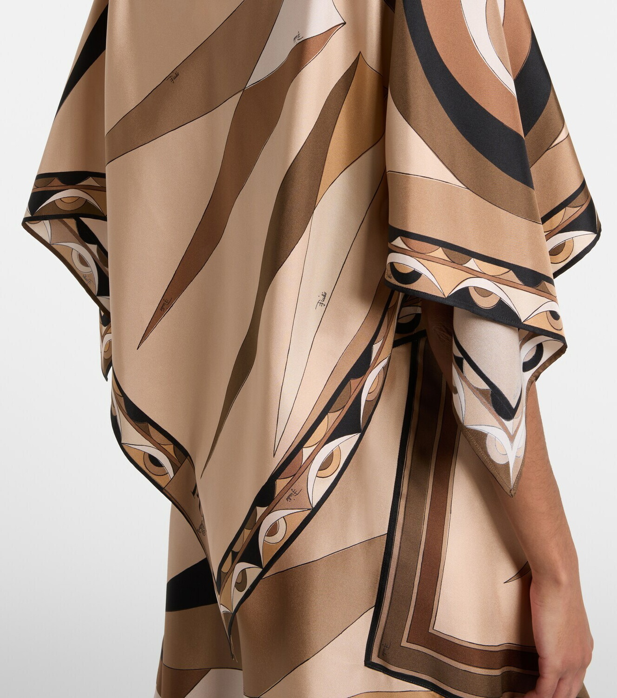 Pucci Hawaii silk satin cape