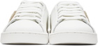 Palm Angels White Teddy Bear Tennis Sneakers