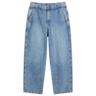 Dickies Men's Madison Baggy Denim Jeans in Rinsed Blue W/Fade
