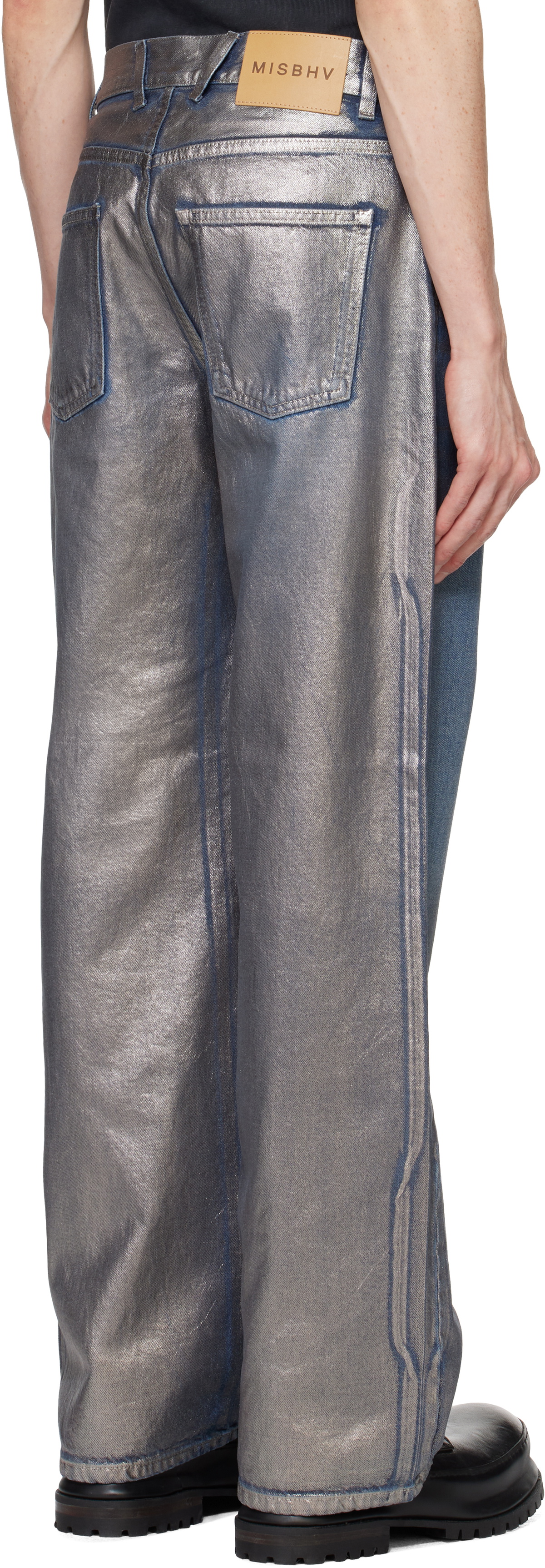 MISBHV Silver Coated Dirt Jeans