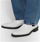 AMI - Leather Chelsea Boots - White