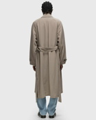 Ami Paris Long Belted Coat Brown - Mens - Coats