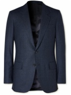 Kingsman - Checked Wool and Cashmere-Blend Suit Jacket - Blue