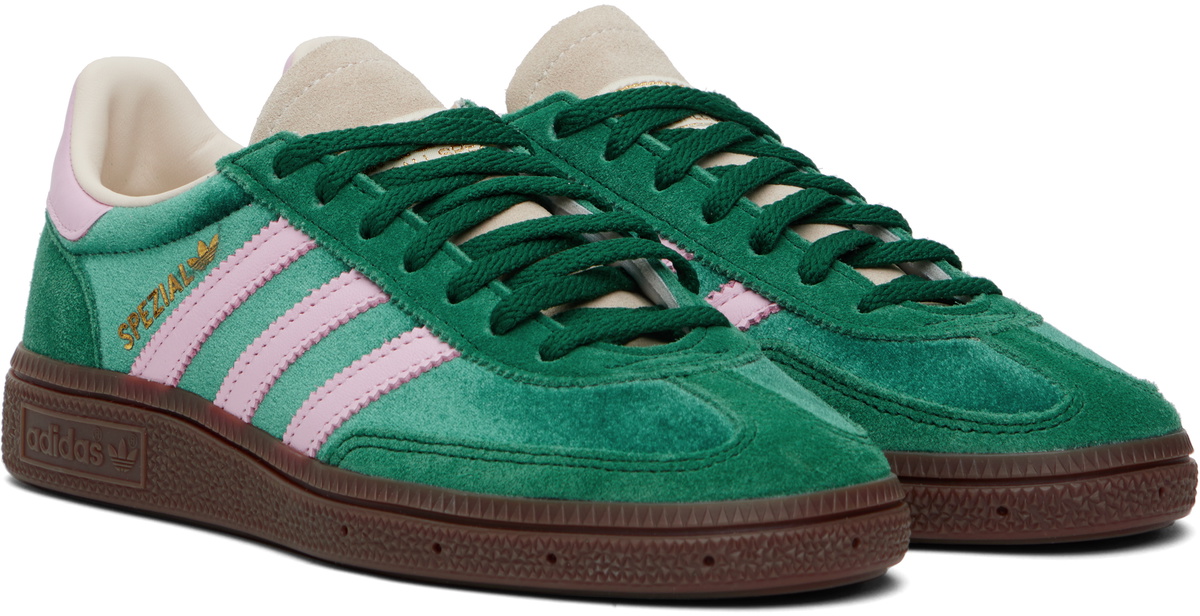 adidas Originals Green & Pink Handball Spezial Sneakers