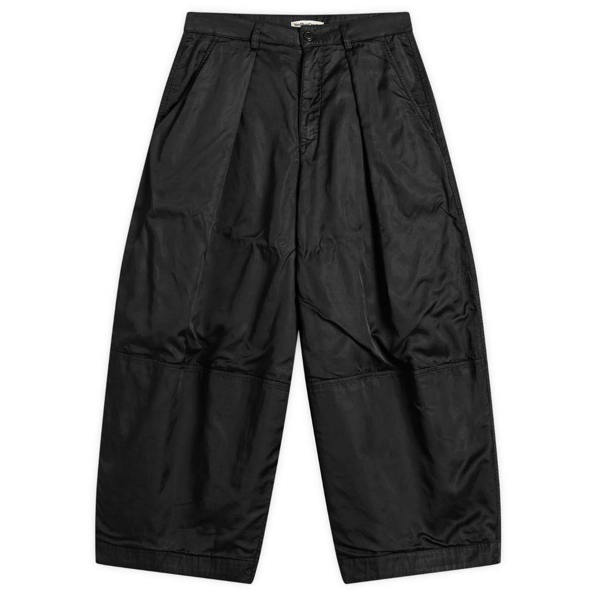 YMC Women's Deadbeat Satin Trousers in Black