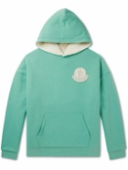 Moncler Genius - Pharrell Williams Reversible Logo-Appliquéd Cotton-Jersey and Fleece Hoodie - Green