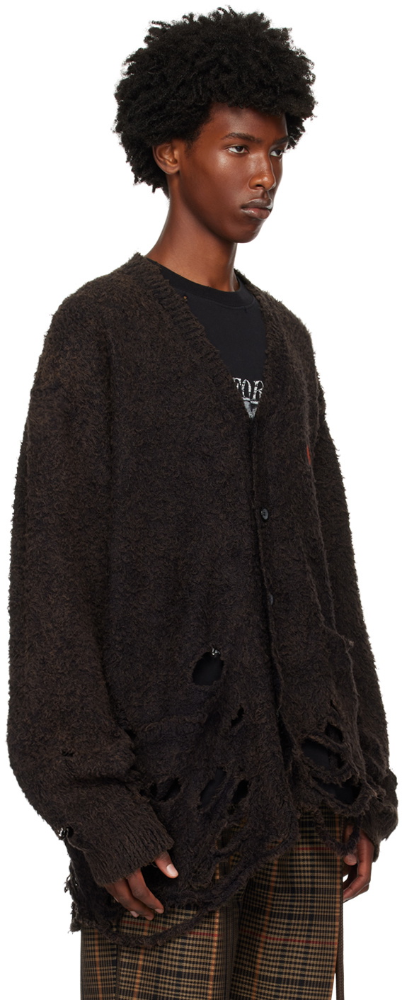 トップス doublet ZOMBIE SILHOUETTE KNIT CARDIGAN doublet ZOMBIE SILHOUETTE KNIT CARDIGAN
