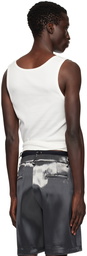 Ludovic de Saint Sernin White 'Sun Slut' Tank Top