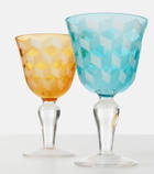 Polspotten Blocks set of 6 wine glasses