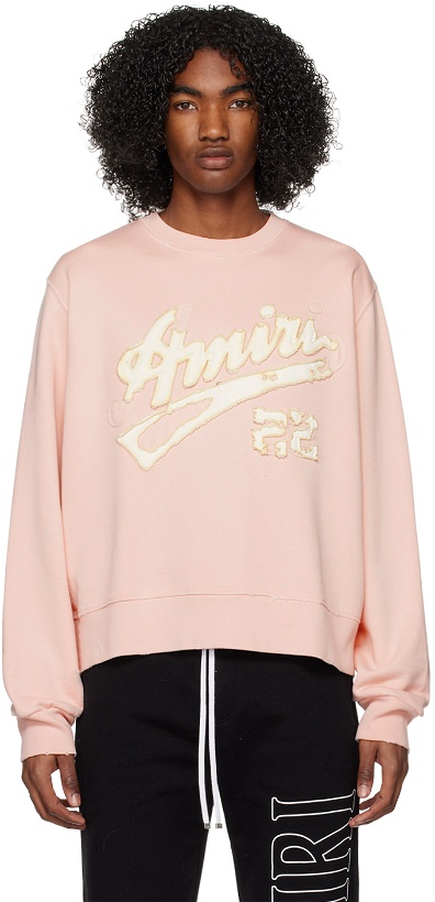 Photo: AMIRI Pink '22' Sweatshirt