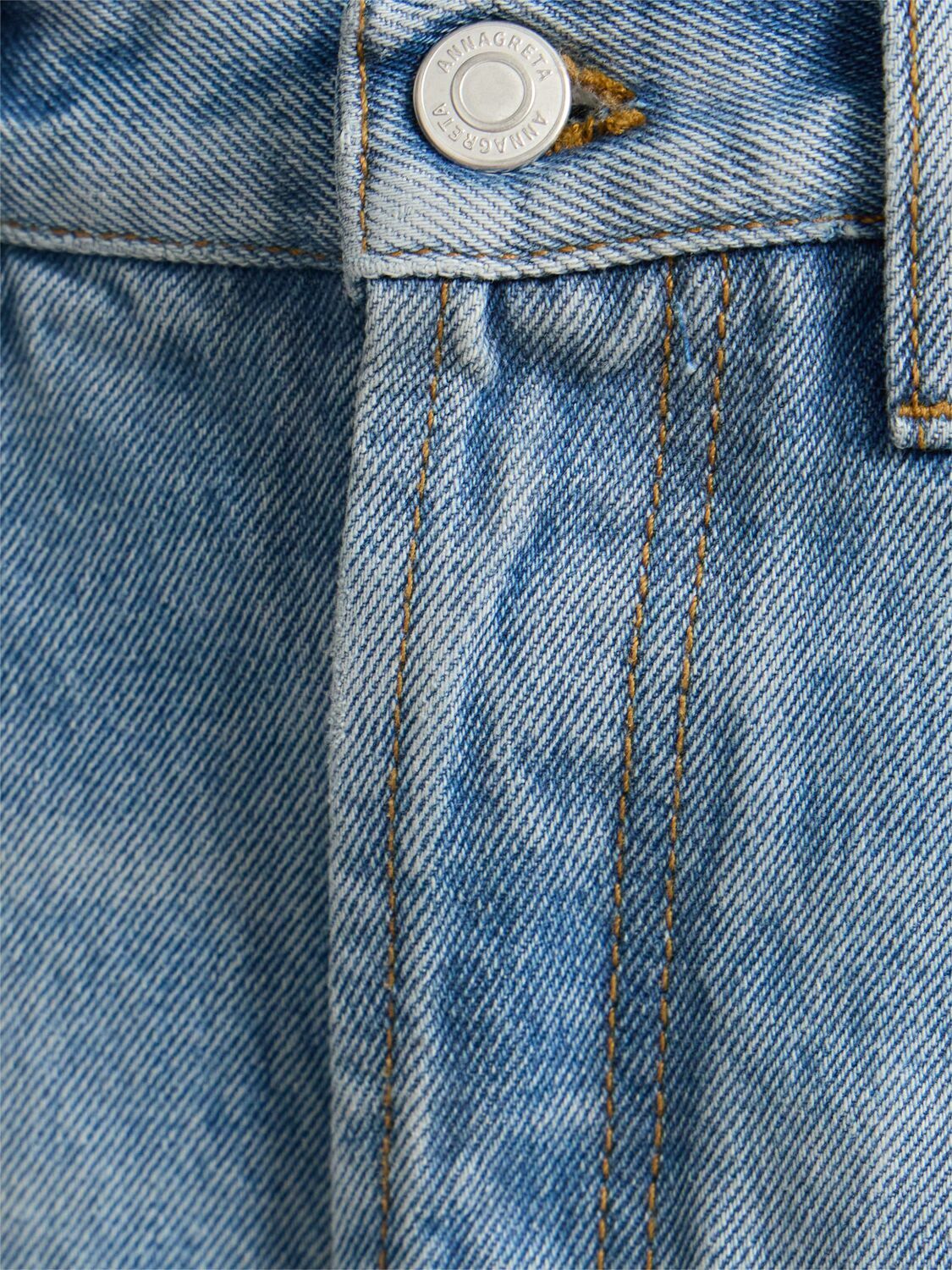 ANNAGRETA Clara Light Wash 5-pocket Denim Jeans