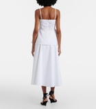 Jacquemus Triangle cotton-blend midi skirt