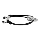 Vivienne Westwood Silver and Black Gonzalo Friendship Bracelet