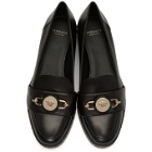 Versace Black Studded Loafers