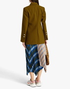 Ganni Womens Blazer Khaki
