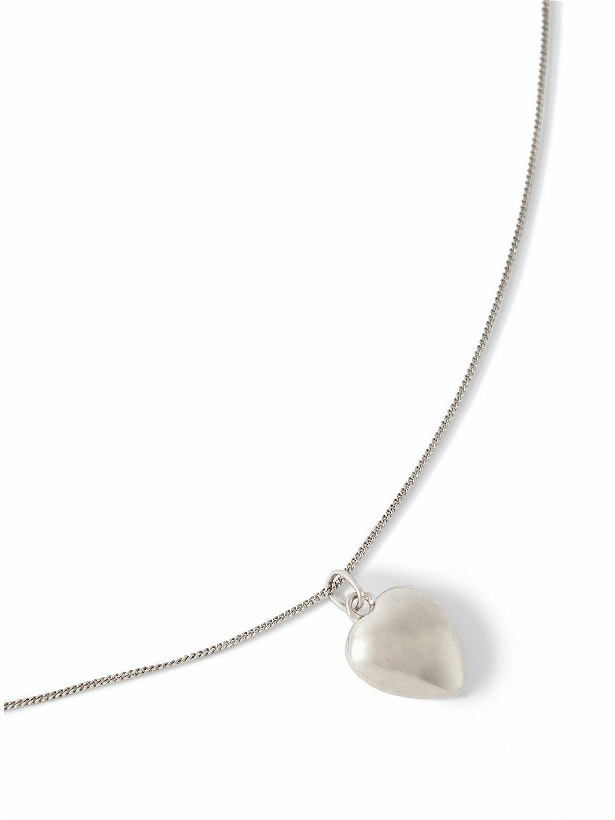 Photo: SAINT LAURENT - Silver-Tone Pendant Necklace - Silver