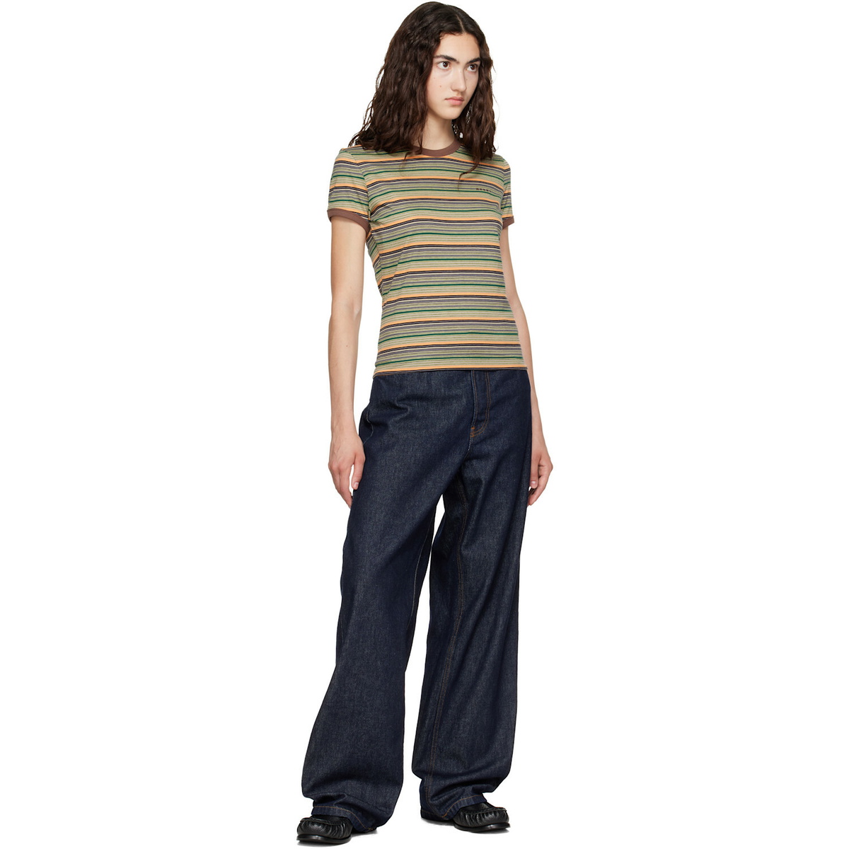 Marni Multicolor Striped T-shirt