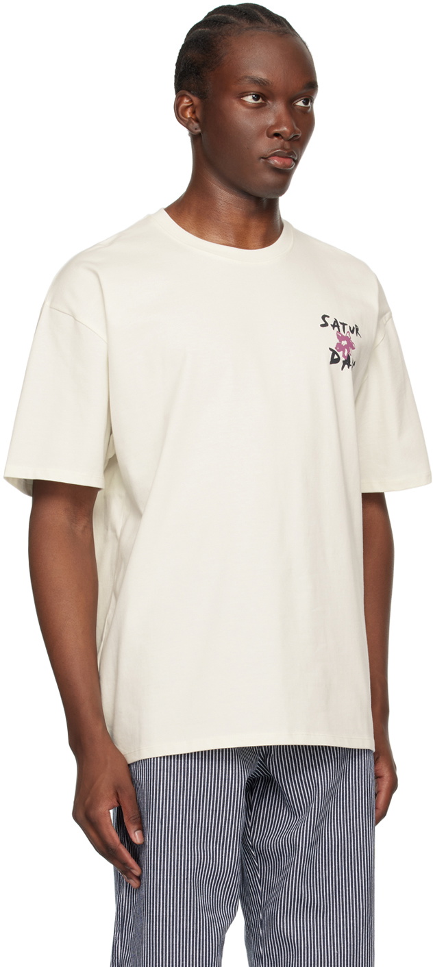 Off white flower tee best sale