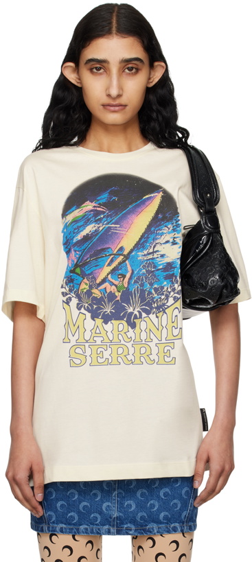 Photo: Marine Serre Off-White Printed T-Shirt