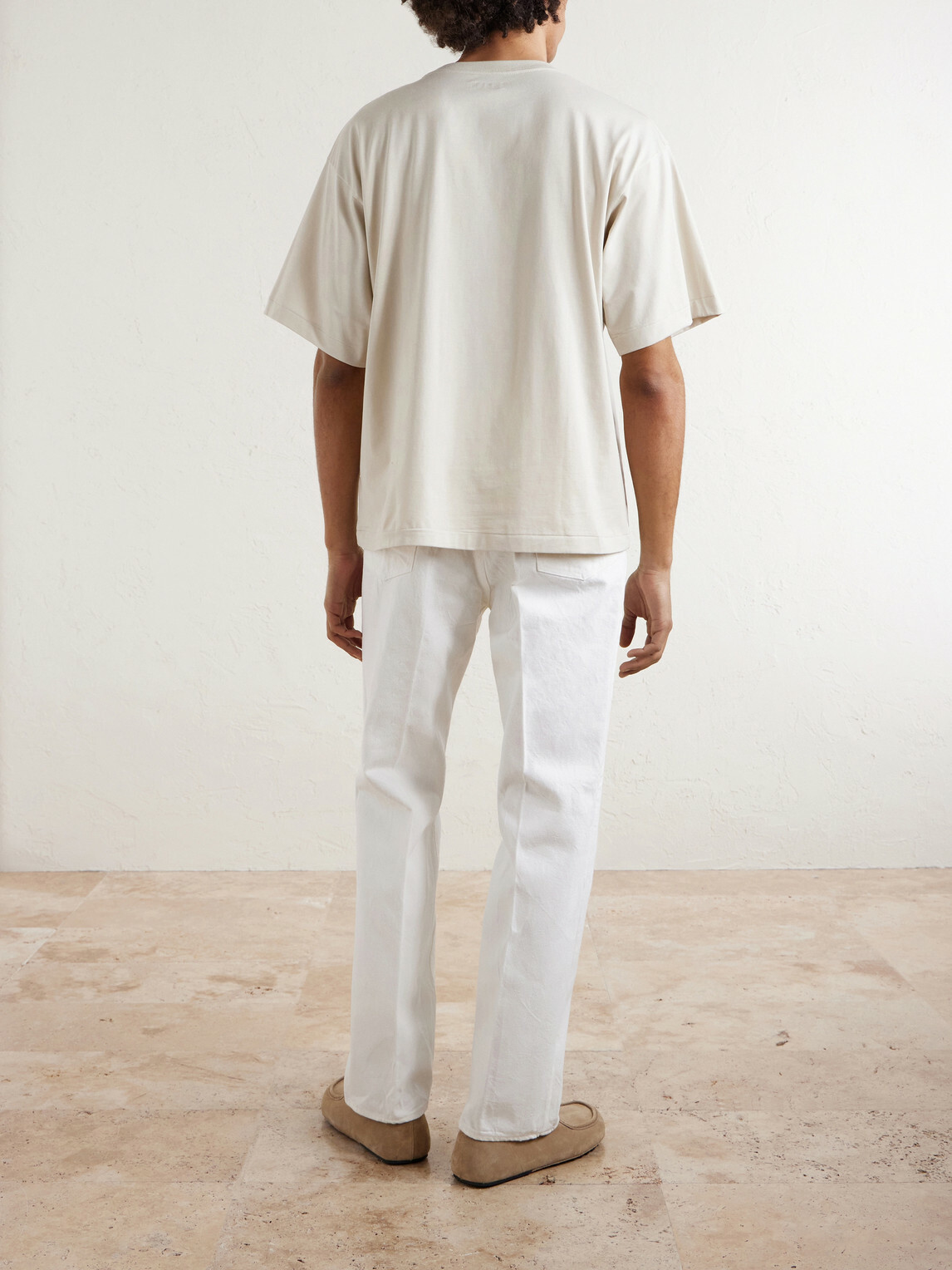 Kaptain Sunshine - Tenjiku Suvin Cotton-Jersey T-Shirt - Neutrals