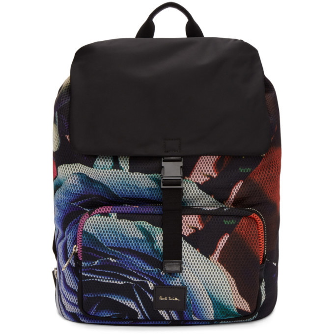Photo: Paul Smith Multicolor Collage Rose Backpack