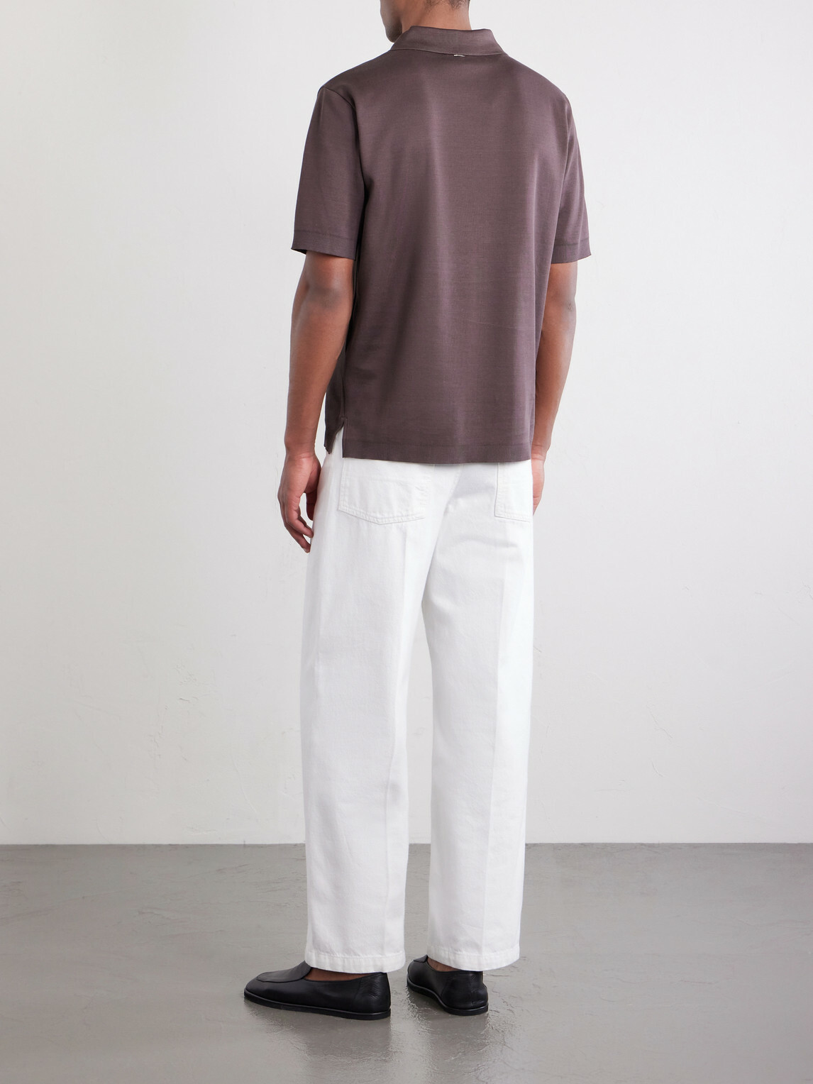 Herno - Cotton Knitted Polo Shirt - Brown