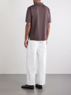 Herno - Cotton Knitted Polo Shirt - Brown