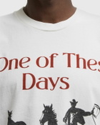 One of these Days ACROSS THE PLAINS TSHIRT White Mens Shortsleefe