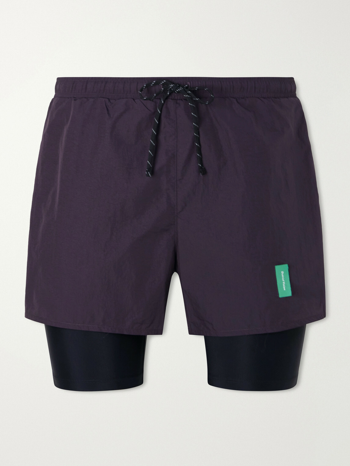 DISTRICT VISION - Ultralight Shell Running Shorts - Purple
