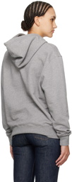 AMI Paris Gray Ami de Cœur Hoodie