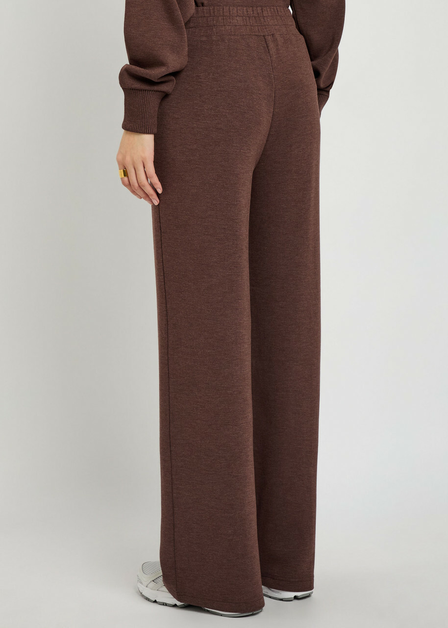 Varley The Wide Leg 30 Pintuck Jersey Sweatpants Brown