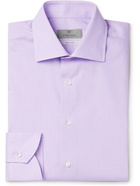 CANALI - Cutaway-Collar Cotton Shirt - Purple - EU 37