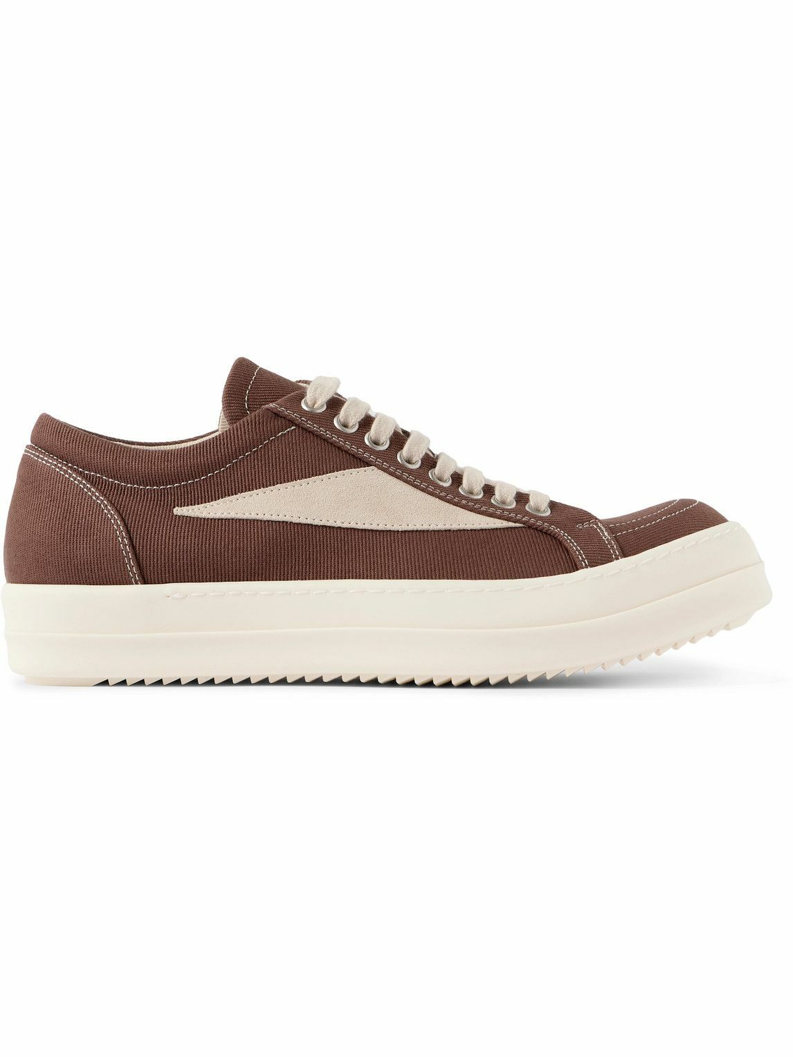 DRKSHDW by Rick Owens - DRKSHDW Vintage Suede-Trimmed Denim