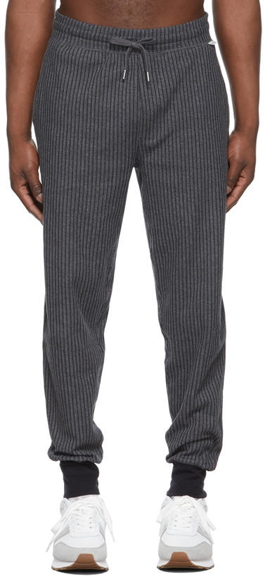 Photo: Paul Smith Grey Cotton Rib Lounge Pants