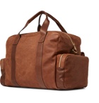 Brunello Cucinelli - Leather-Trimmed Nubuck Holdall - Brown