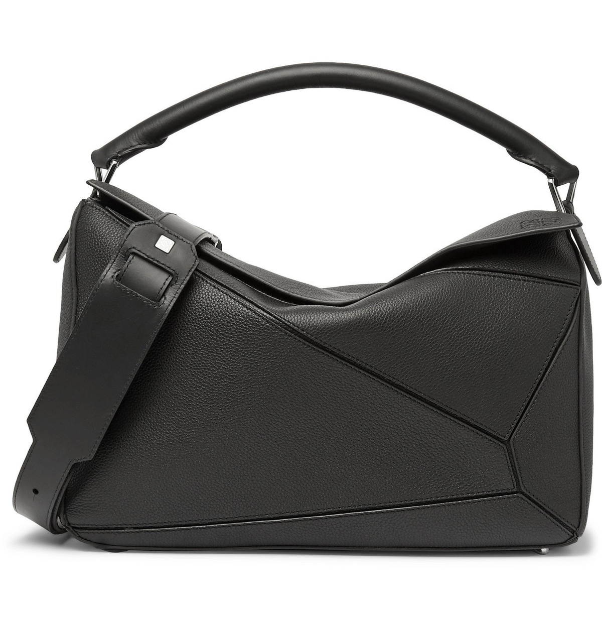 LOEWE Puzzle small textured-leather shoulder bag in 2023