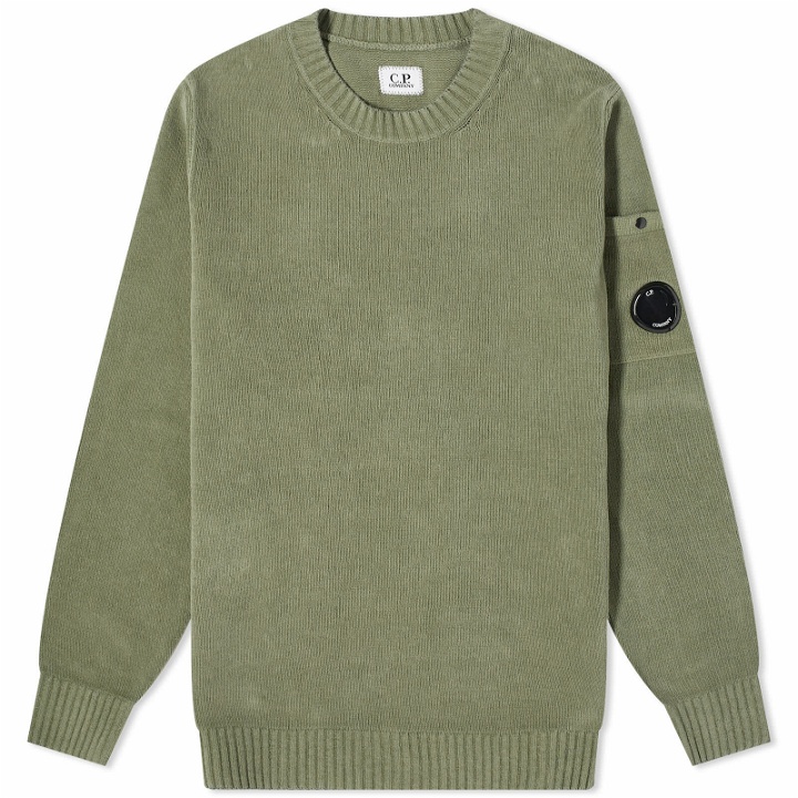 Photo: C.P. Company Men's Chenille Cotton Knit in Agave Green