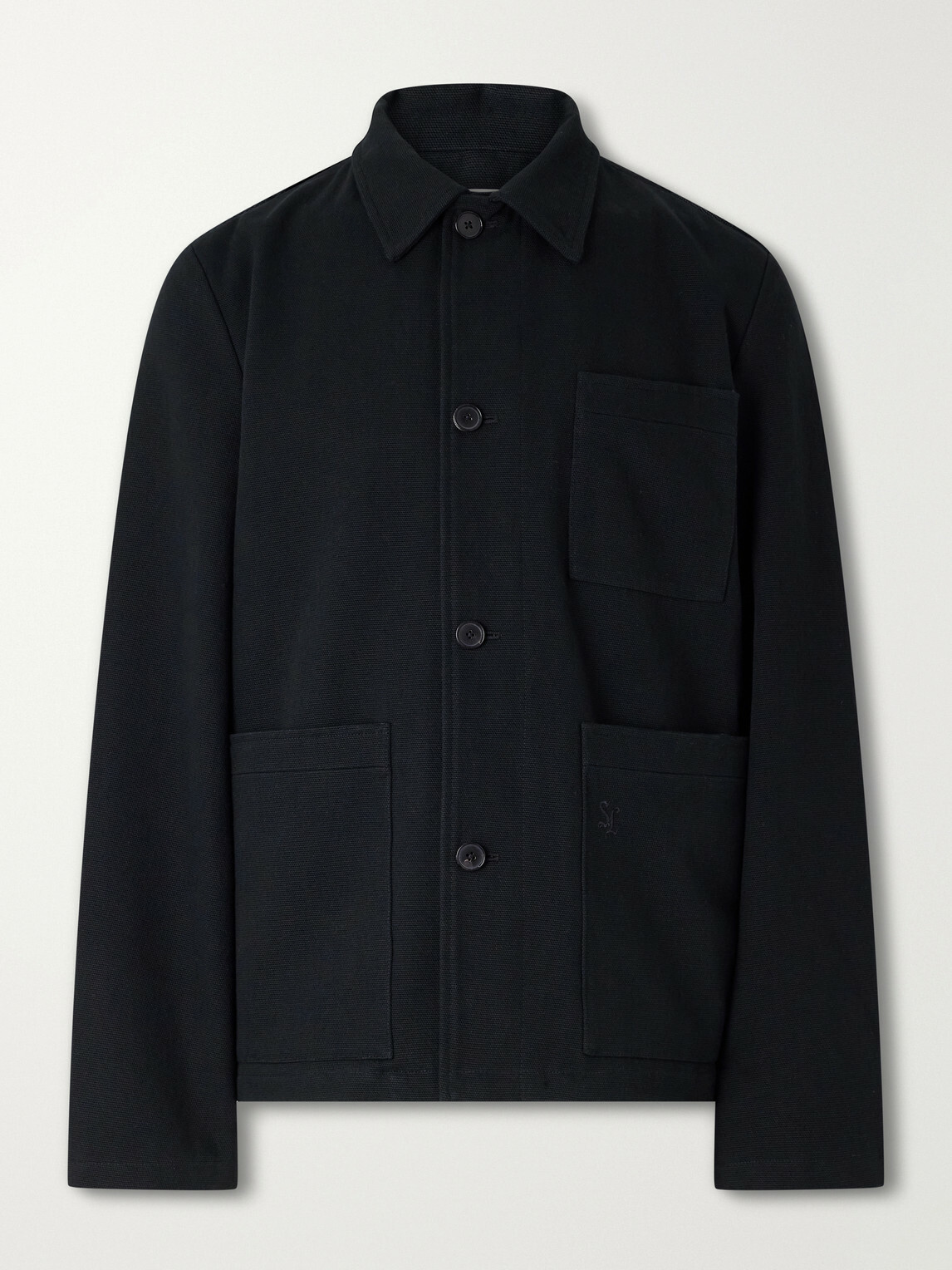 SECOND / LAYER - Dubb's Cotton-Twill Overshirt - Black
